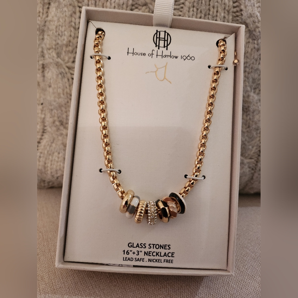 House of Harlow  charm necklace NWT